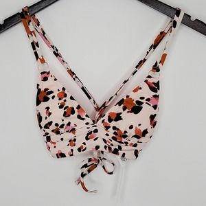 Hula Honey Wild About You Leopard Print Bikini Top